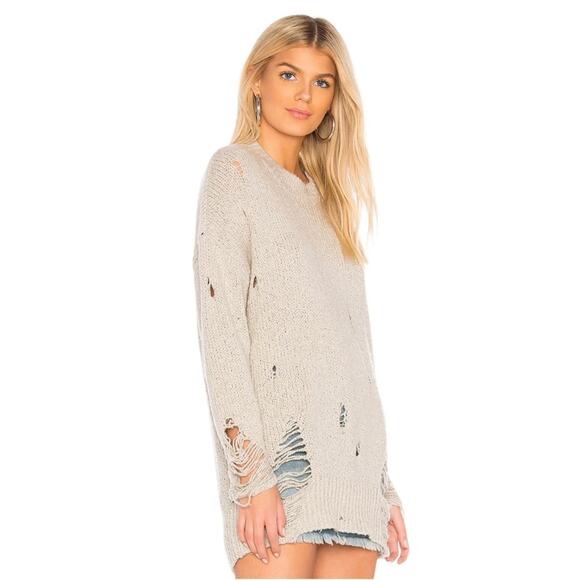 ONE TEASPOON Laddered Whiskey Distressed Knit Sweater - Picture 2 of 9